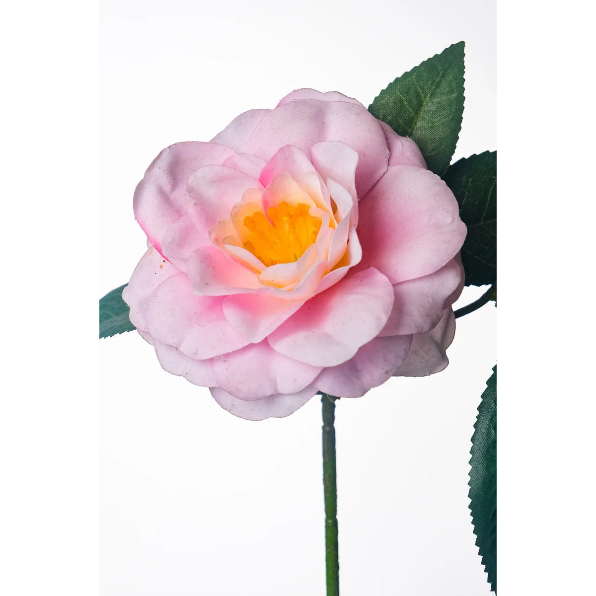 Pick de Camelia artificial de 15 cm, color rosa