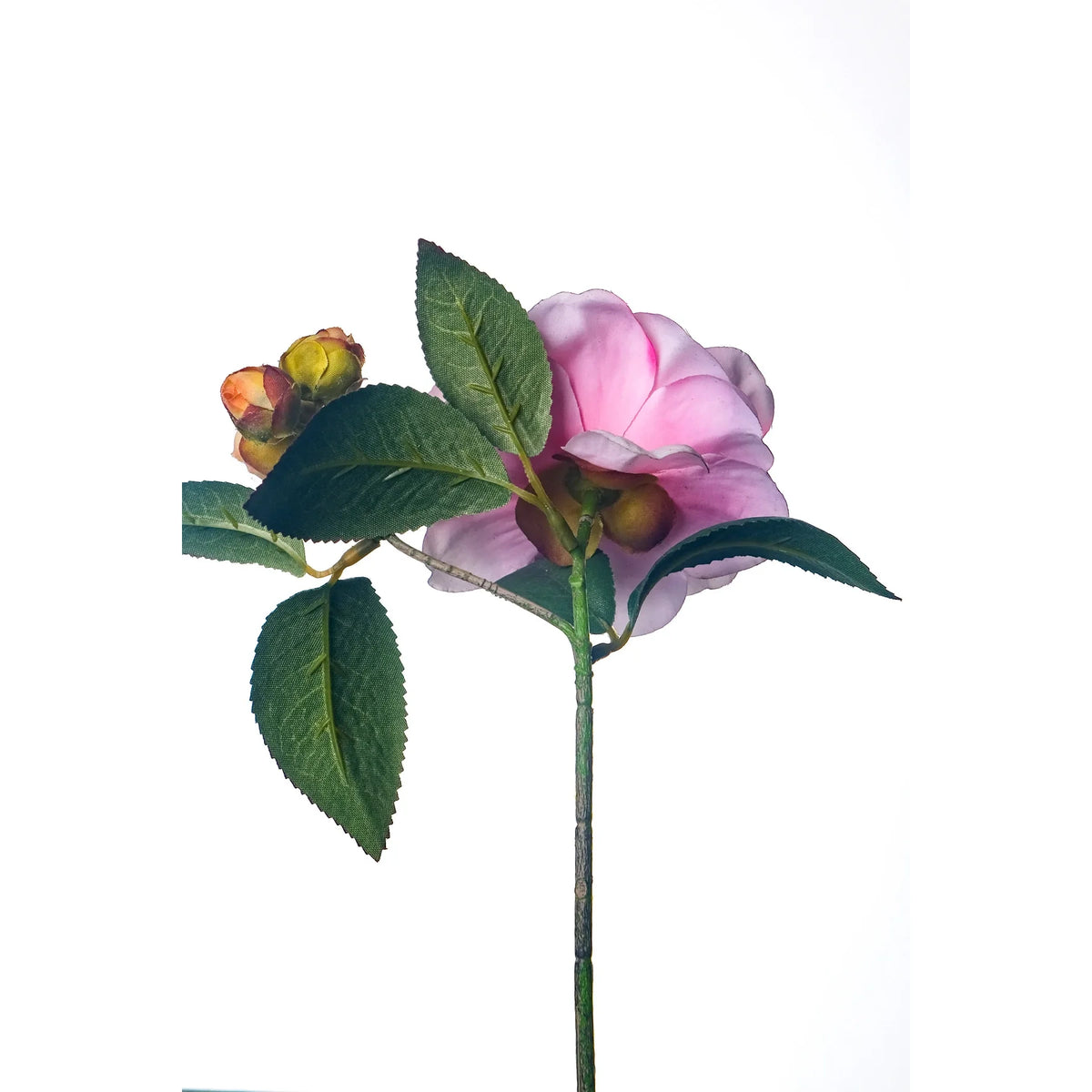 Pick de Camelia artificial de 15 cm, color rosa