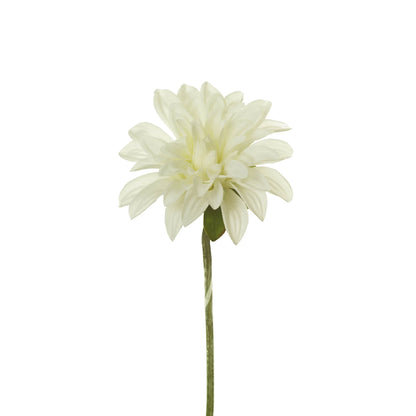Pick de Dalia Abierta artificial de 23 cm, color blanco