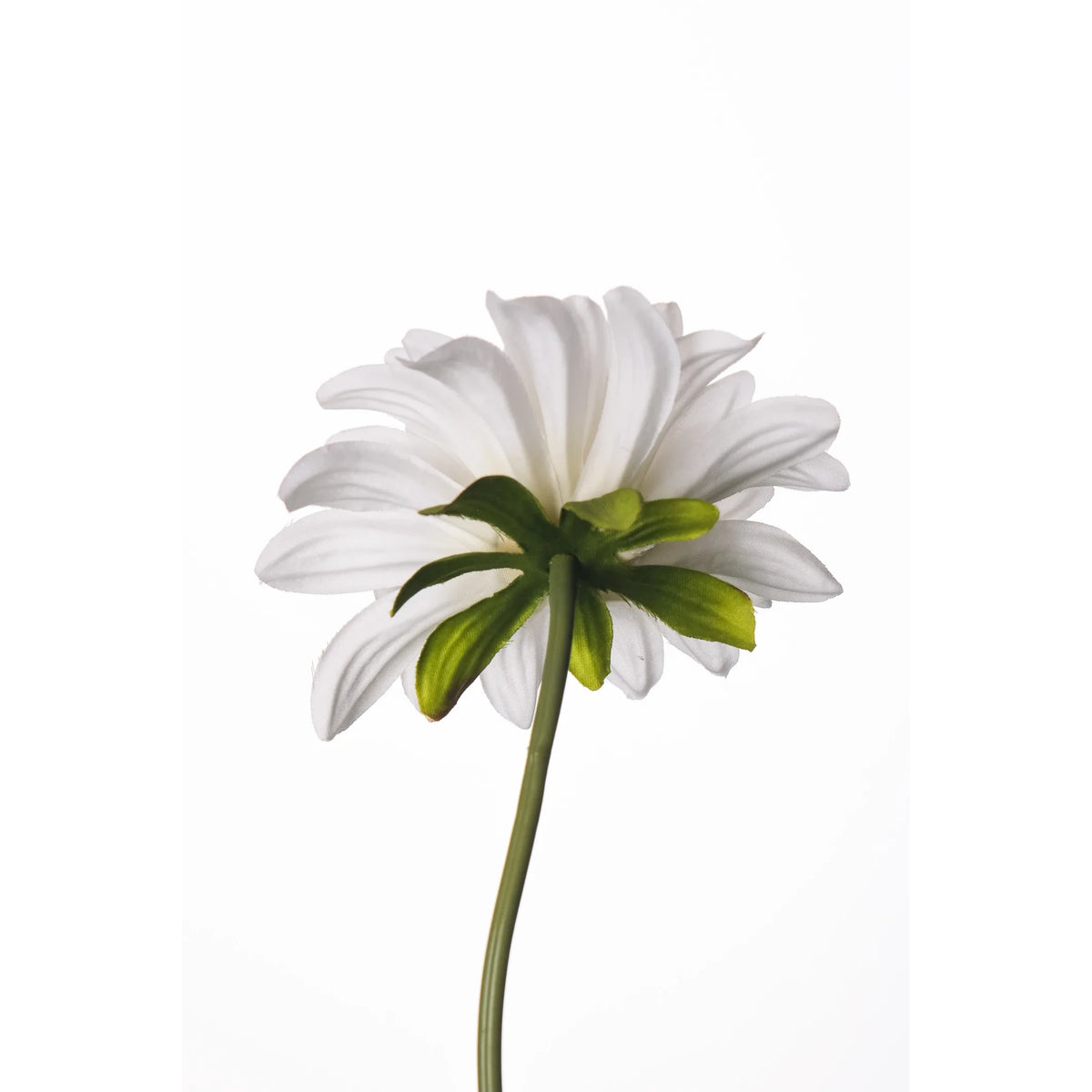 Pick de Dalia Abierta artificial de 23 cm, color blanco
