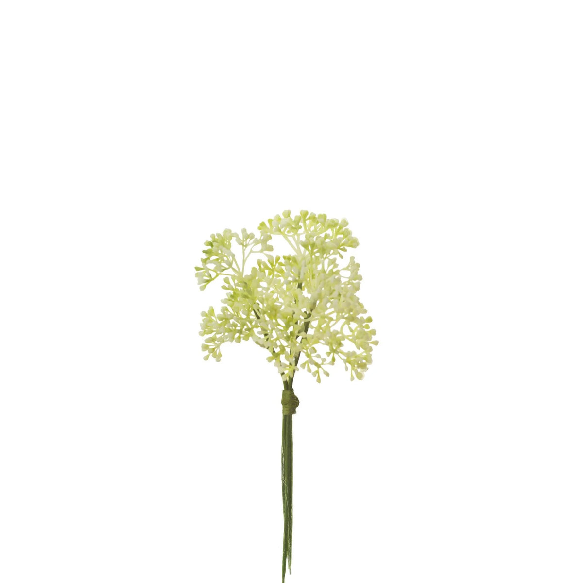 Pick de Gypsophila artificial de 19 cm, color blanco