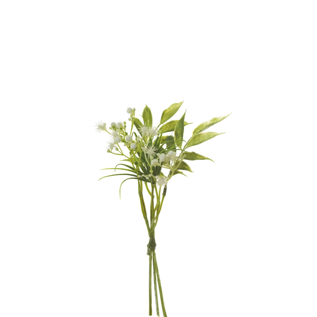 Pick de Gypsophila artificial de 26 cm, color blanco