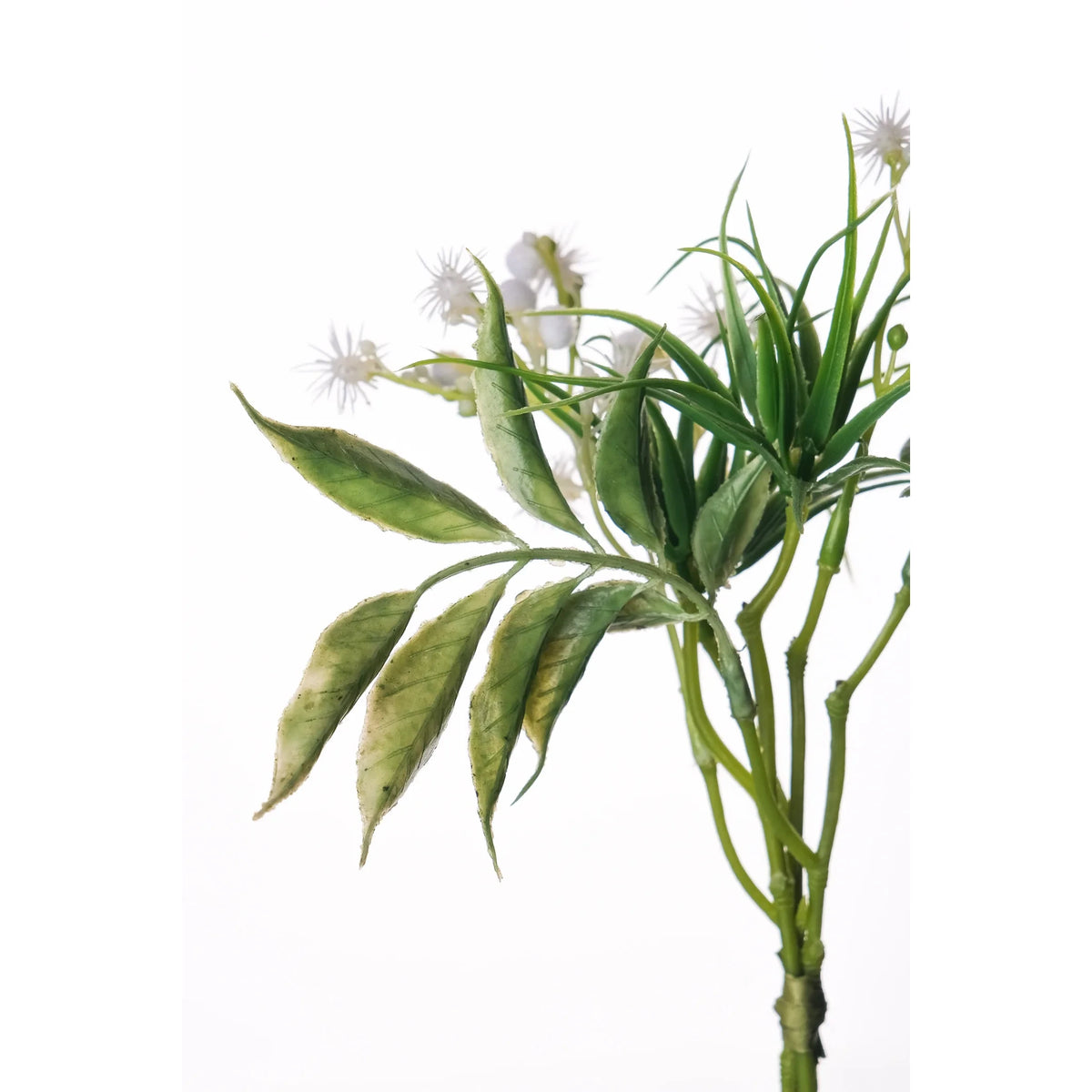 Pick de Gypsophila artificial de 26 cm, color blanco