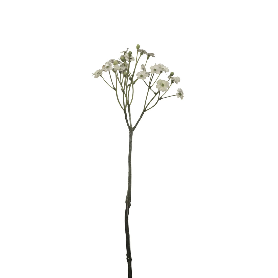 Pick de Gypsophila artificial de 28 cm, color blanco