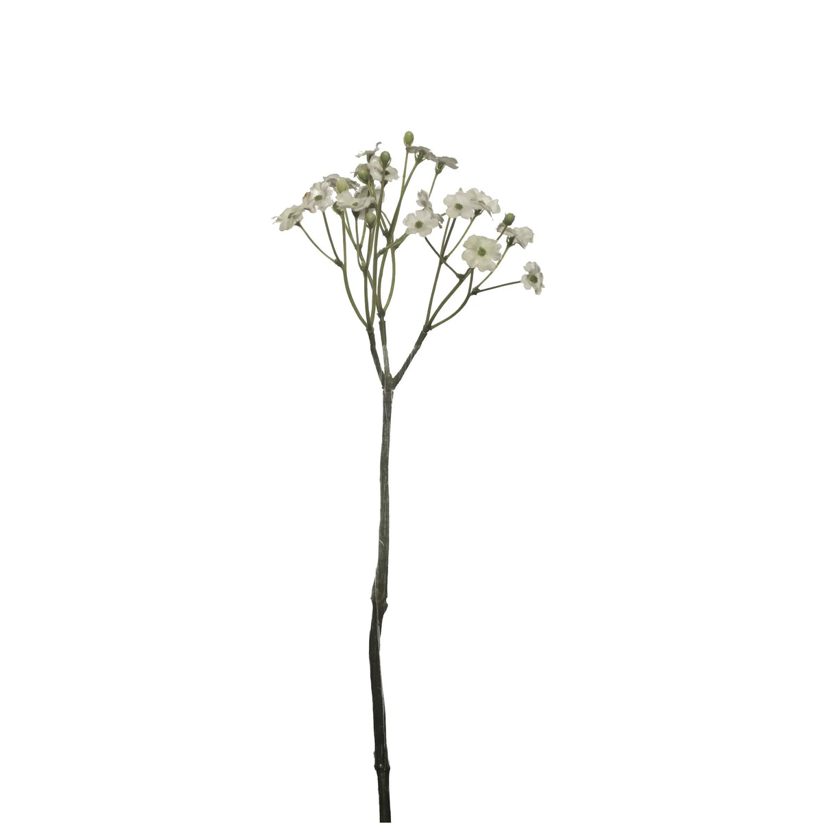 Pick de Gypsophila artificial de 28 cm, color blanco