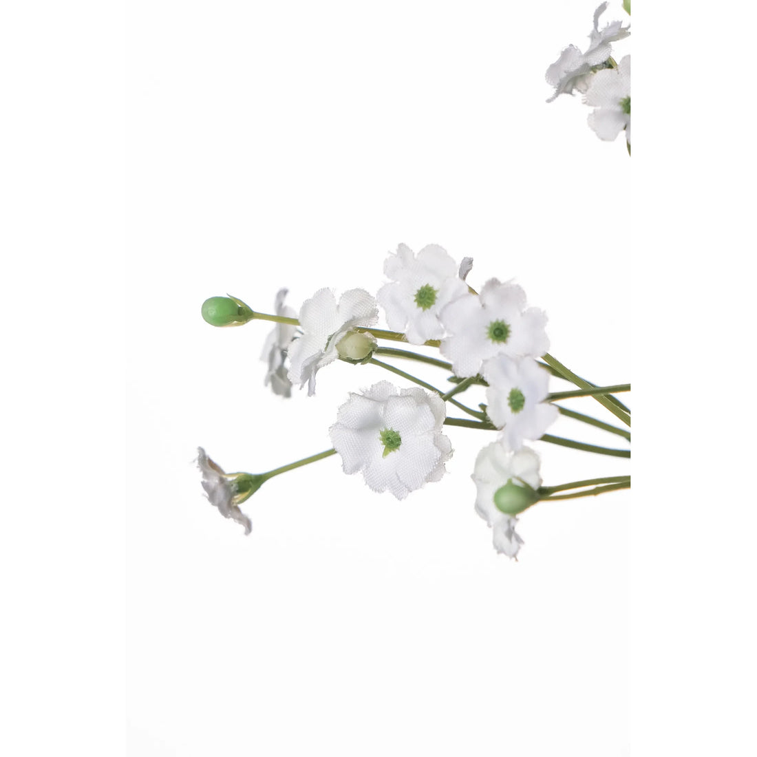 Pick de Gypsophila artificial de 28 cm, color blanco