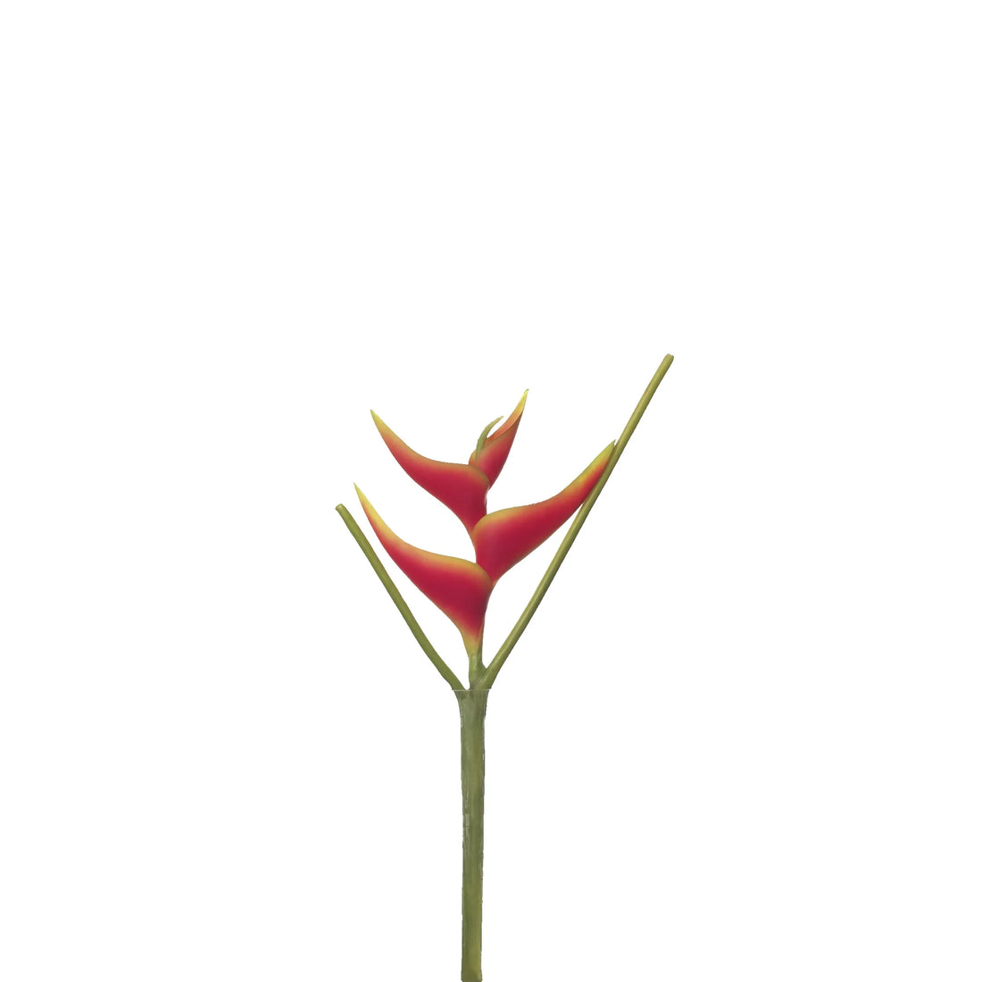Pick de Heliconia artificial Mini de 36 cm, color rojo
