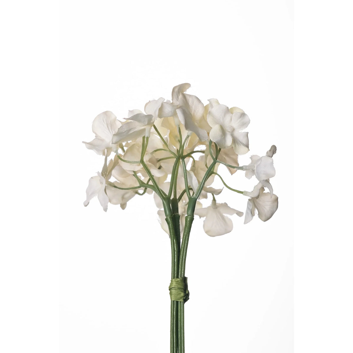 Pick de Hortensias artificial de 20 cm, color blanco