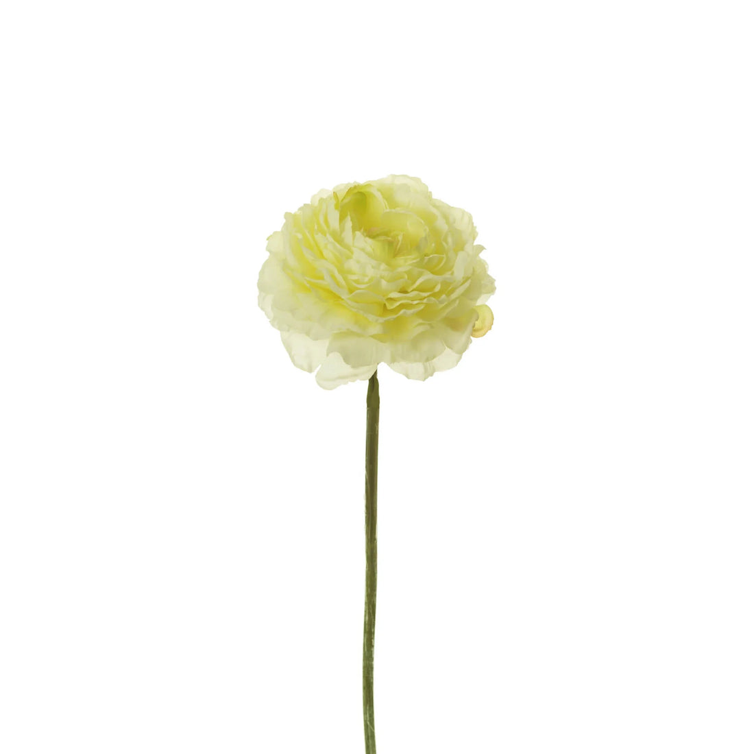 Pick de Ranúnculo artificial de 23 cm, color blanco
