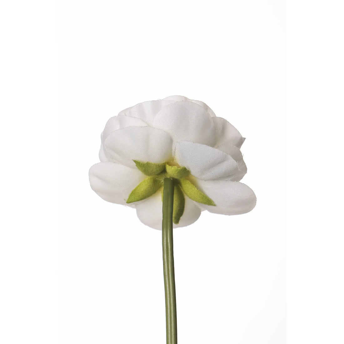 Pick de Ranúnculo artificial de 24 cm, color blanco