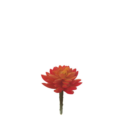 Pick de Rosa de Alabastro artificial de 13 cm, color naranja