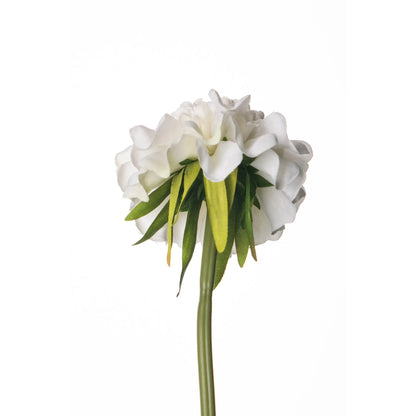 Pick de Scabiosa artificial de 23 cm, color blanco