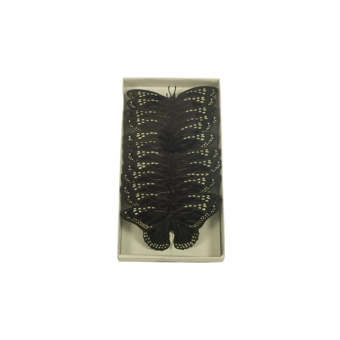 Picks de Mariposa artificial de 12 cm, color negro