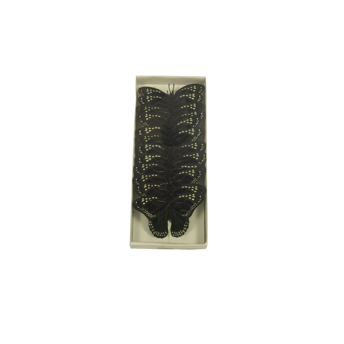Picks de Mariposa artificial de 9 cm, color negro