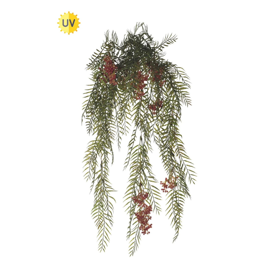 Pimienta artificial Colgante UV de 71 cm, color verde