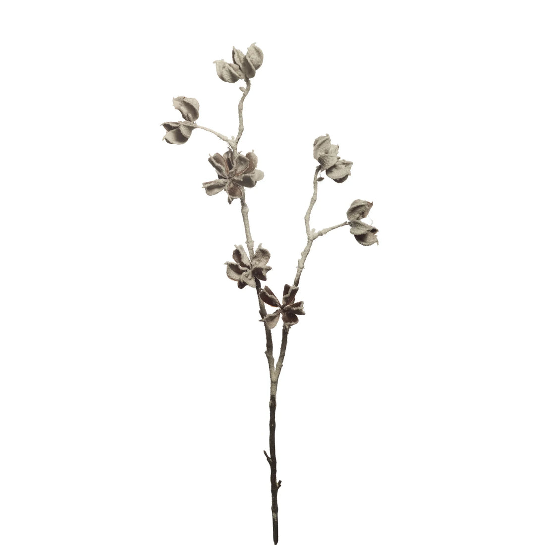 Rama Crock artificial Nevada de 55 cm, color blanco