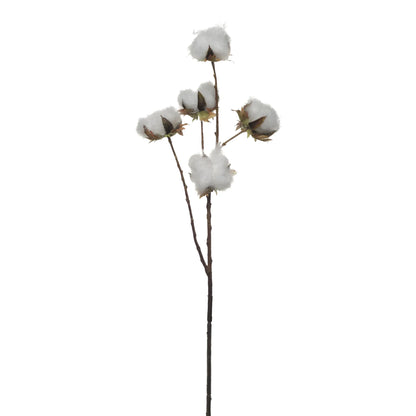 Rama de Algodón artificial de 67 cm, color blanco