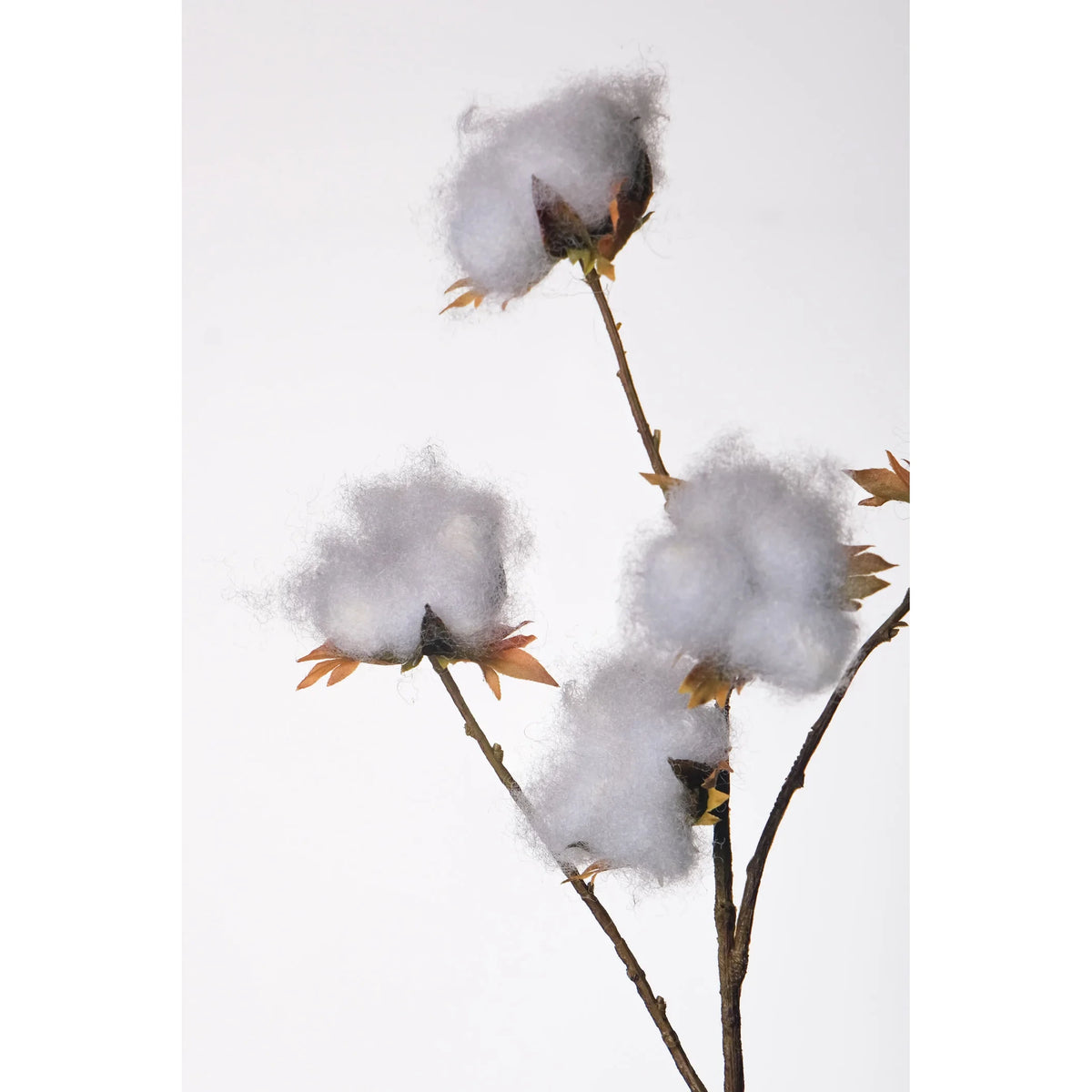 Rama de Algodón artificial de 67 cm, color blanco