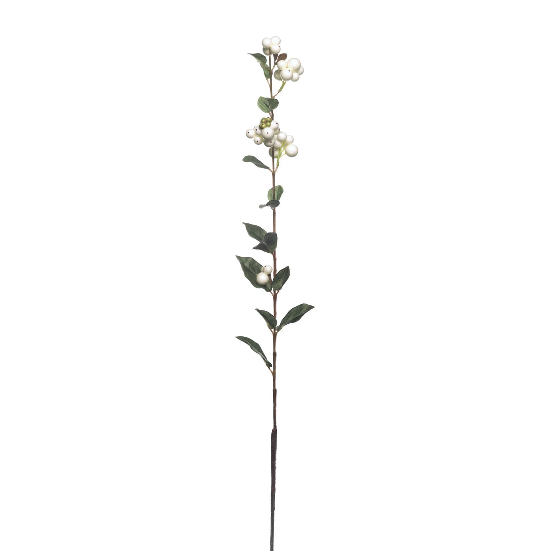 Rama de Bayas Blancas artificial de 70 cm, color blanco