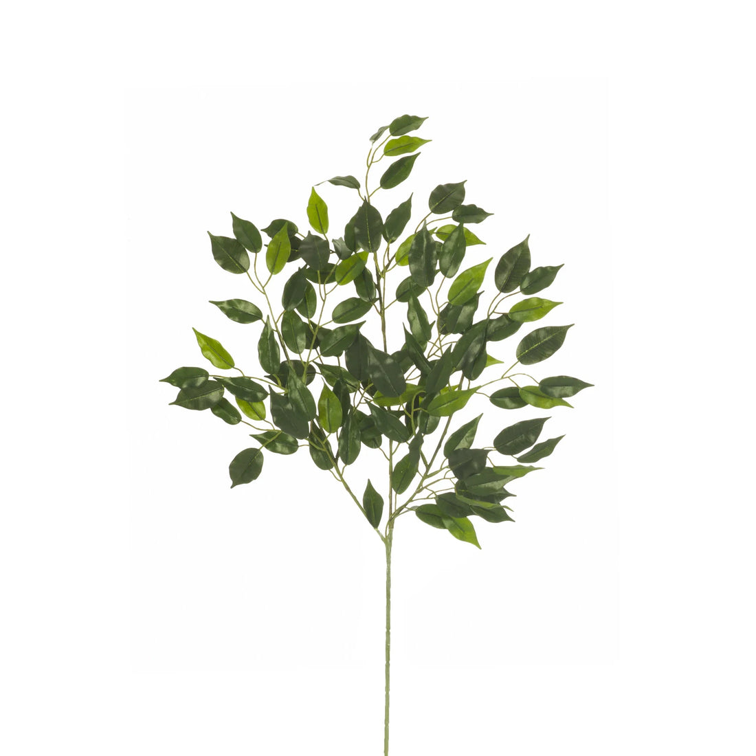 Rama de Ficus Hawái artificial de 70 cm, color verde