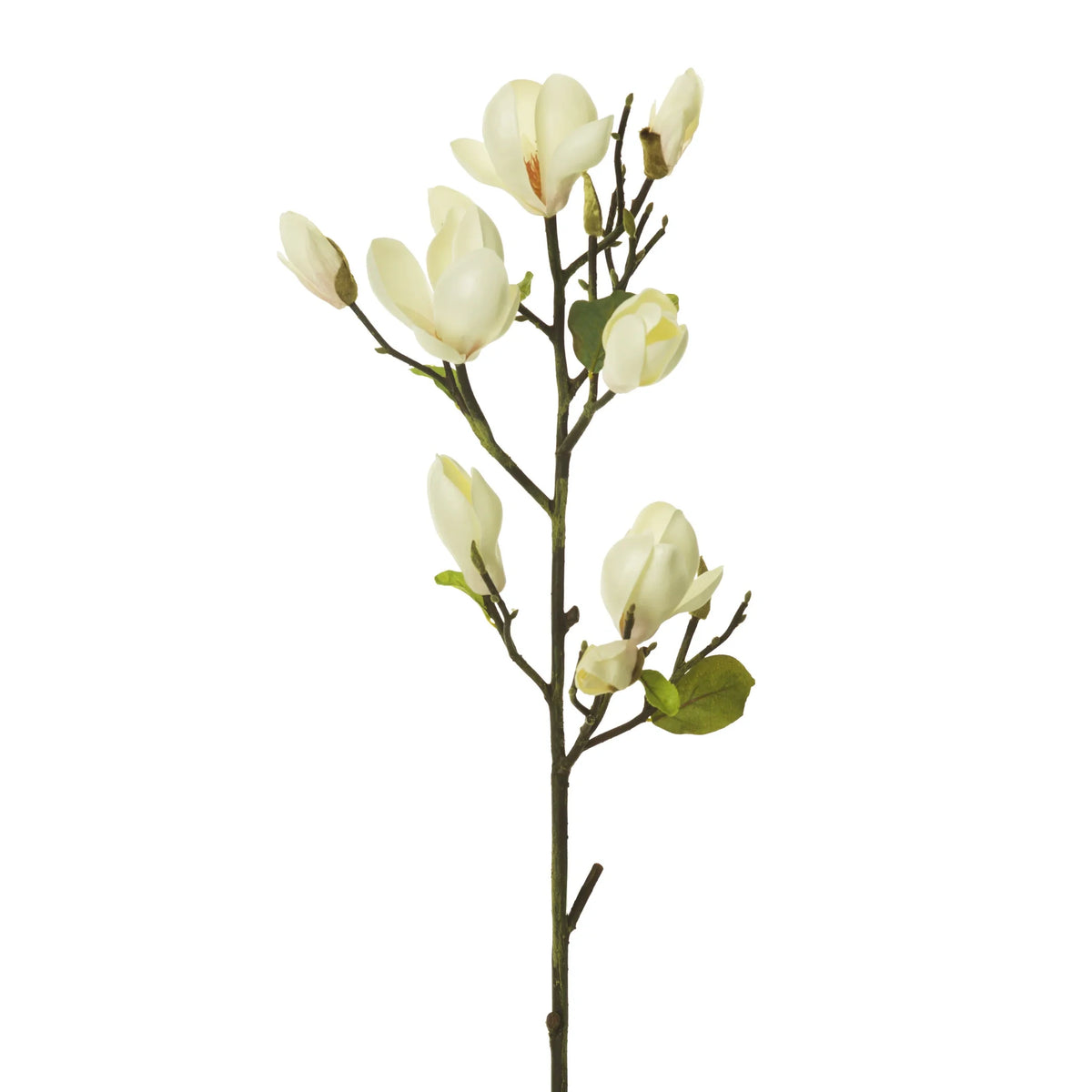 Rama de Magnolia artificial de 81 cm, color blanco