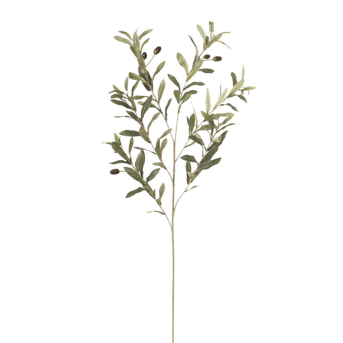 Rama de Olivo artificial de 107 cm, color verde