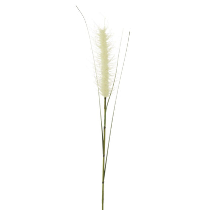 Rama de Pennisetum artificial de 120 cm, color blanco