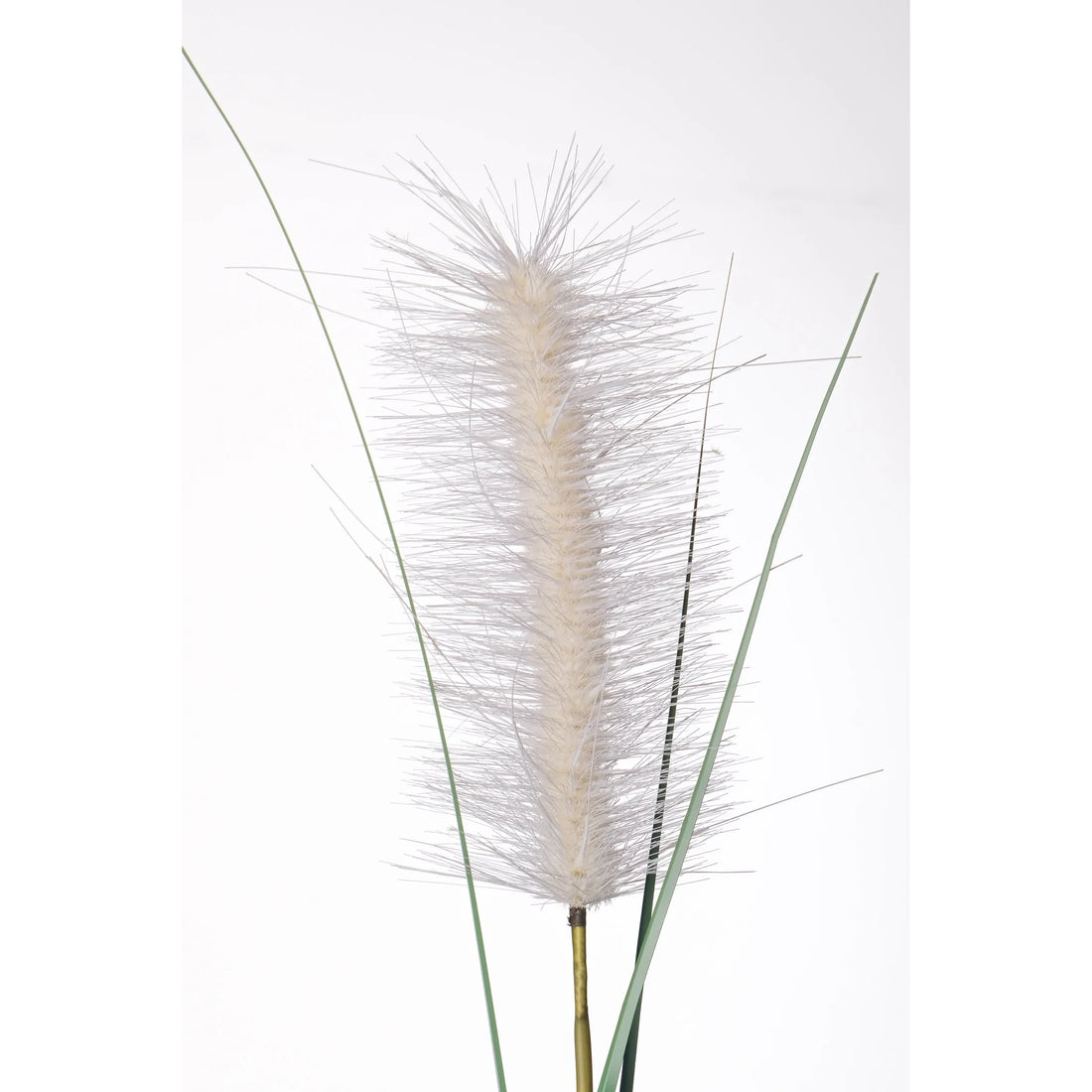 Rama de Pennisetum artificial de 120 cm, color blanco