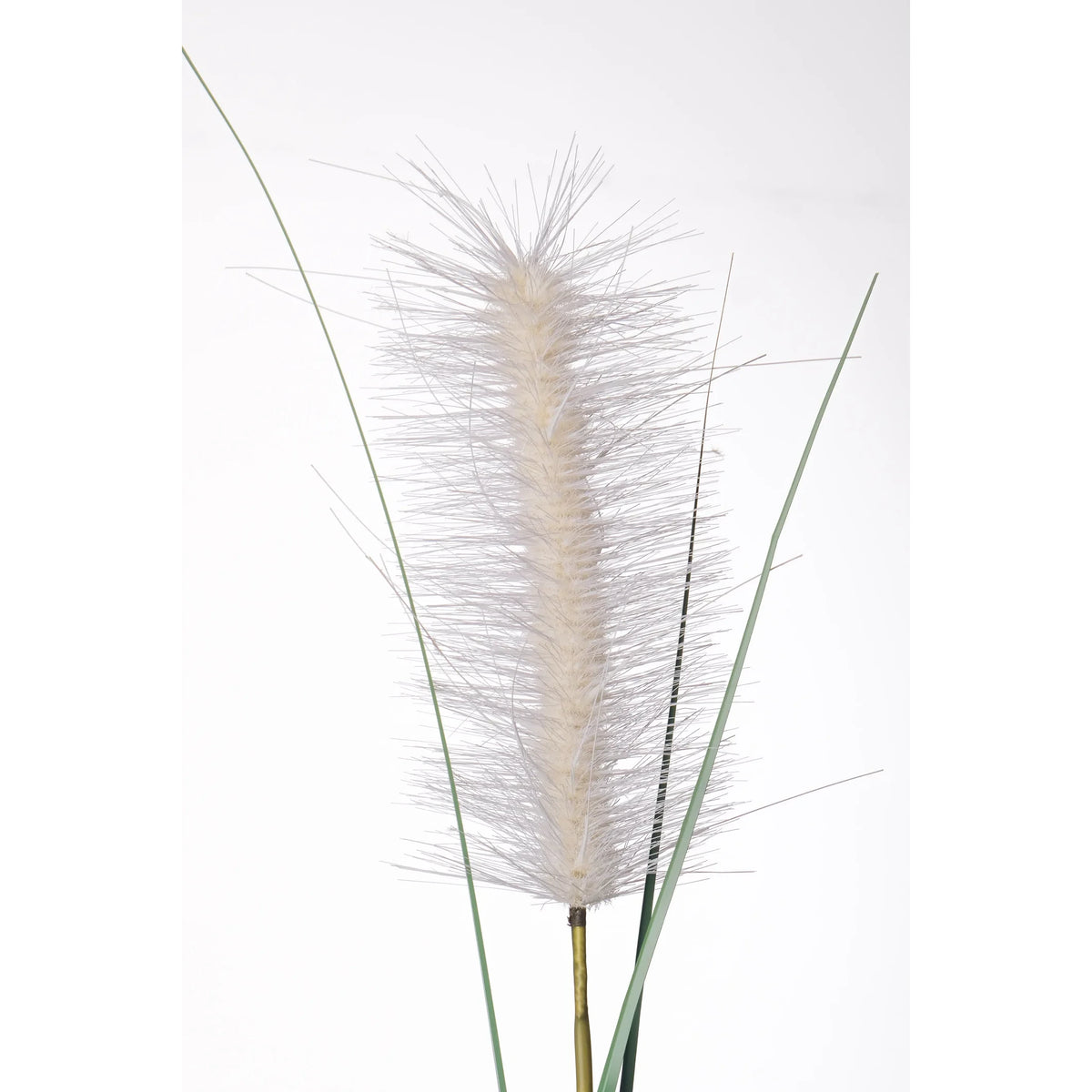 Rama de Pennisetum artificial de 120 cm, color blanco
