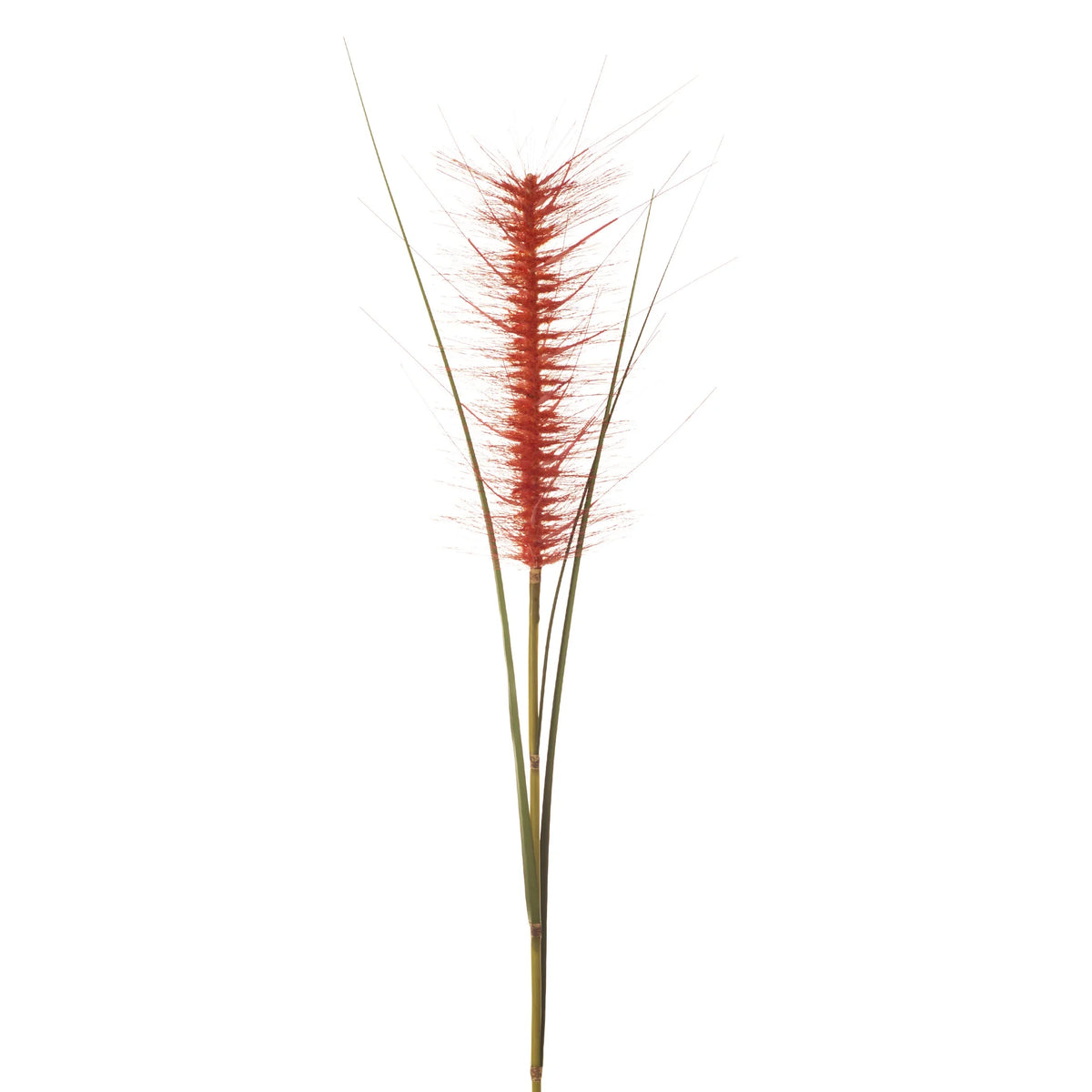 Rama de Pennisetum artificial de 120 cm, color rojo