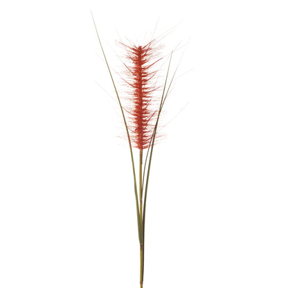 Rama de Pennisetum artificial de 120 cm, color rojo