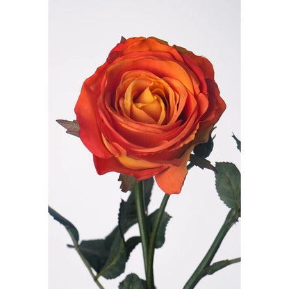 Ramaje de Rosa artificial de 66 cm, color naranja