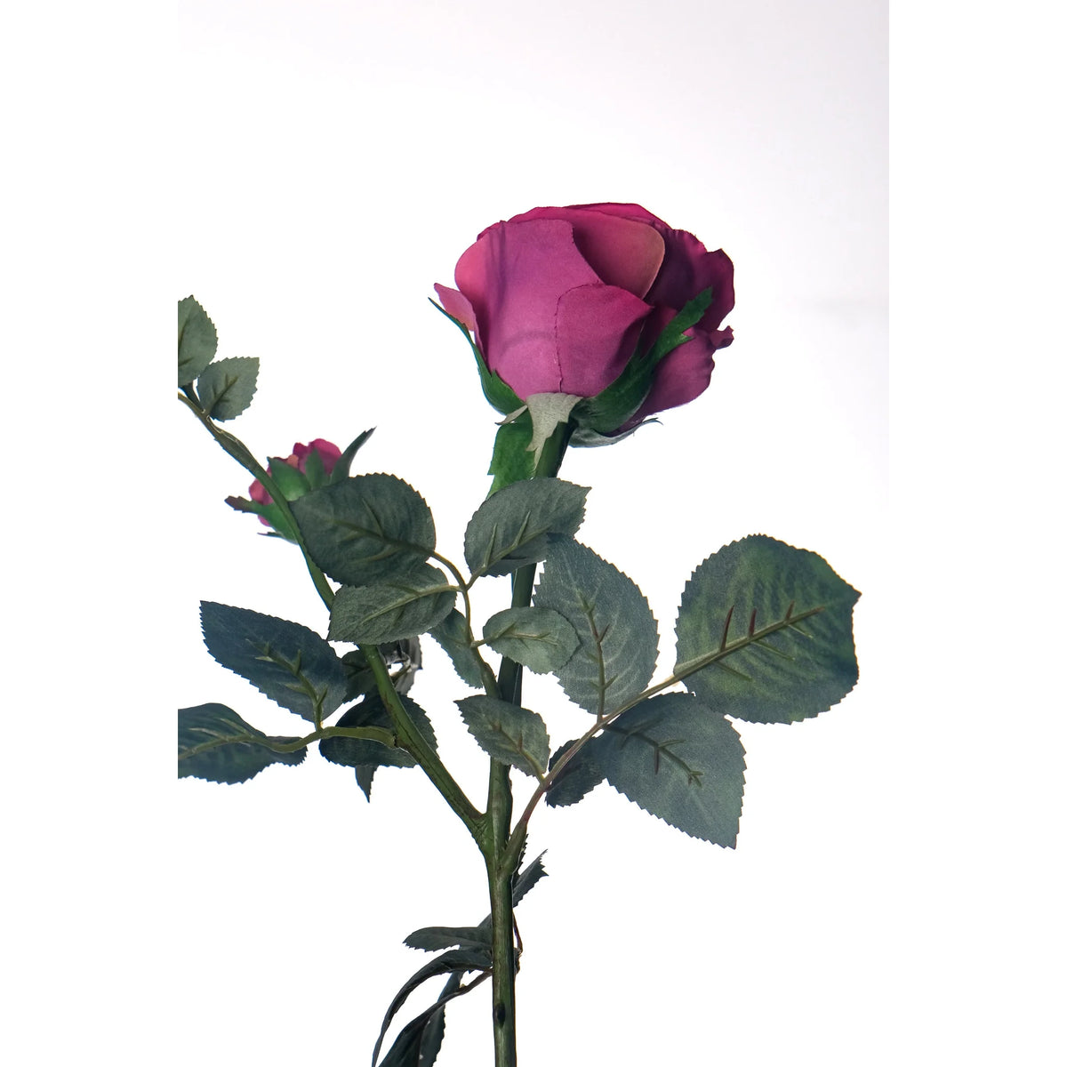 Ramaje de Rosa artificial de 66 cm, color rosa fuerte