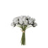 Ramo artificial de Capullos de Rosa de 25 cm, color blanco