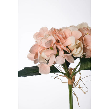 Ramo artificial de Hortensias de 30 cm, color rosa