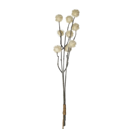 Ramo artificial de Pompones de 52 cm, color crema