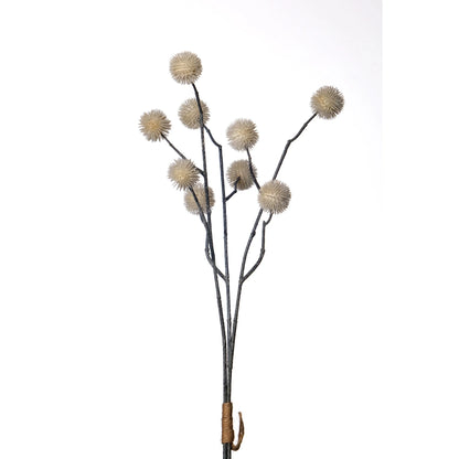 Ramo artificial de Pompones de 52 cm, color crema