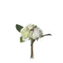 Ramo artificial de Rosas de 21 cm, color blanco y verde