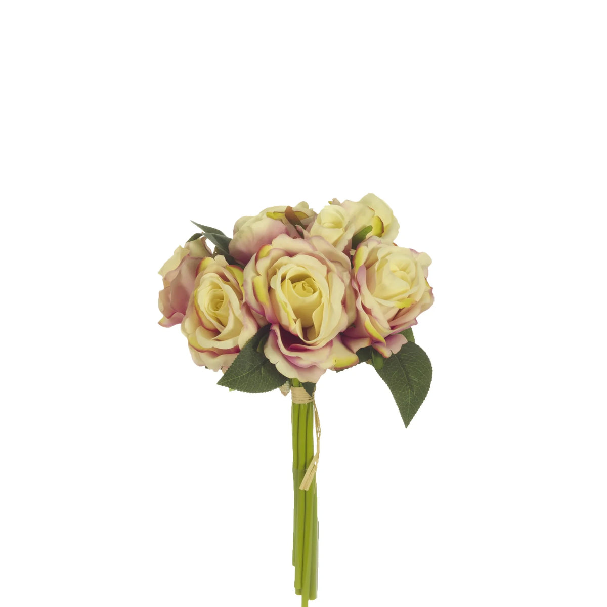 Ramo artificial de Rosas de 34 cm, color malva