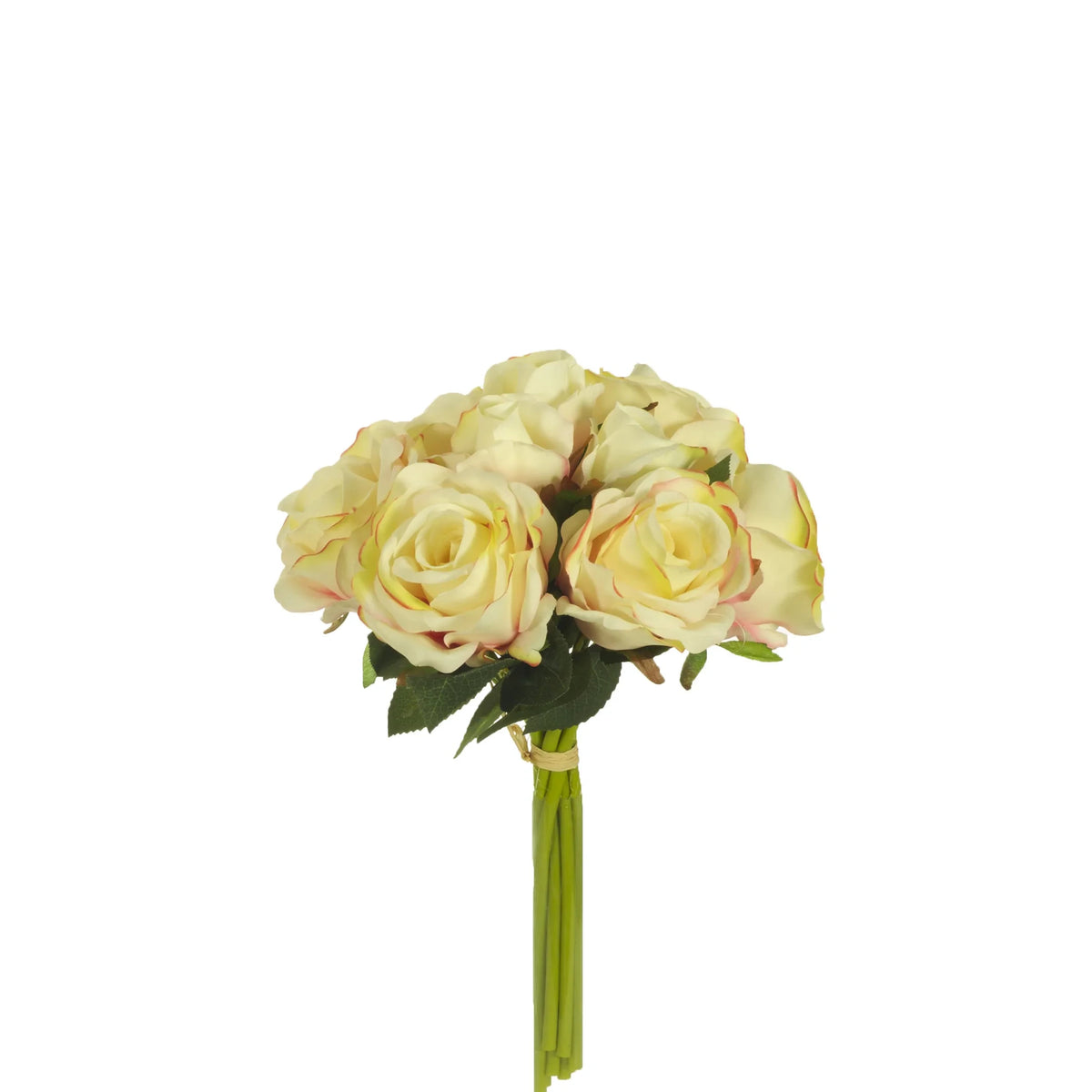 Ramo artificial de Rosas de 34 cm, color melocotón
