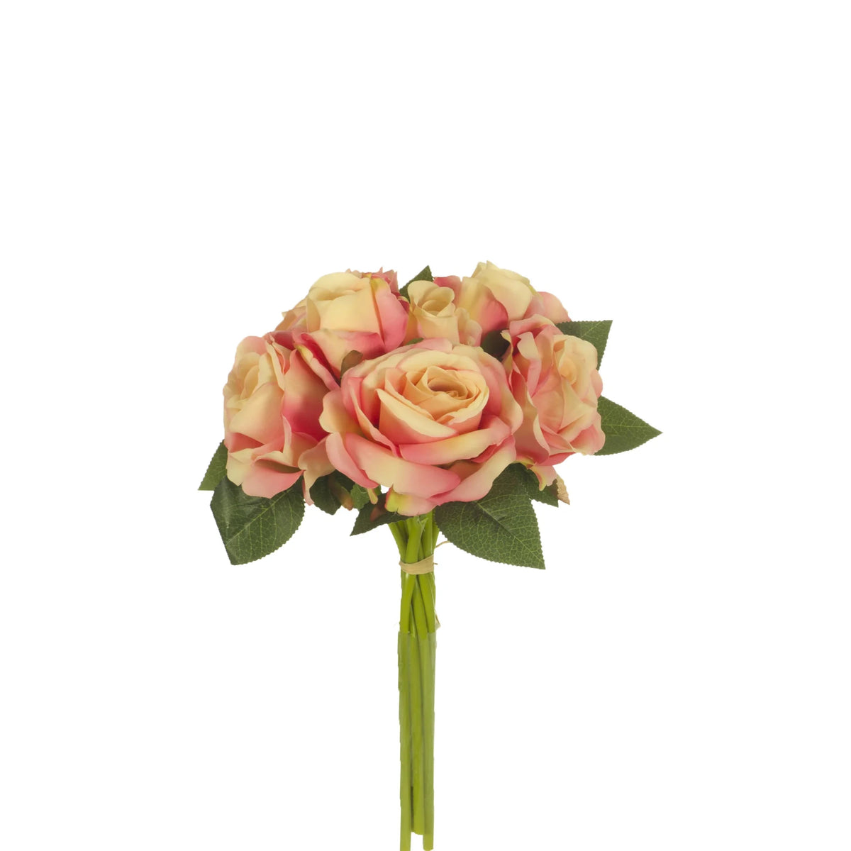 Ramo artificial de Rosas de 34 cm, color rosa