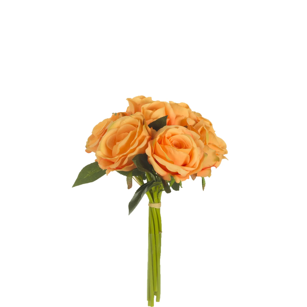 Ramo artificial de Rosas de 34 cm, color salmón