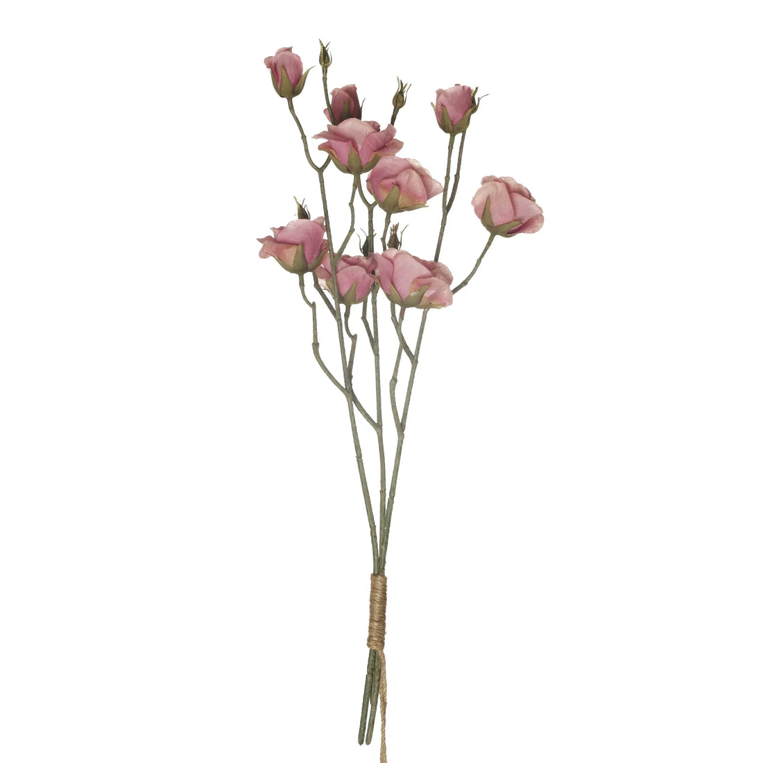 Ramo artificial de Rosas en Capullo de 53 cm, color rosa