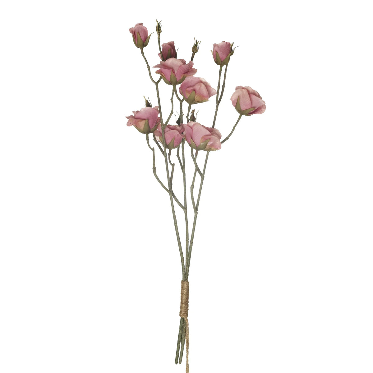 Ramo artificial de Rosas en Capullo de 53 cm, color rosa