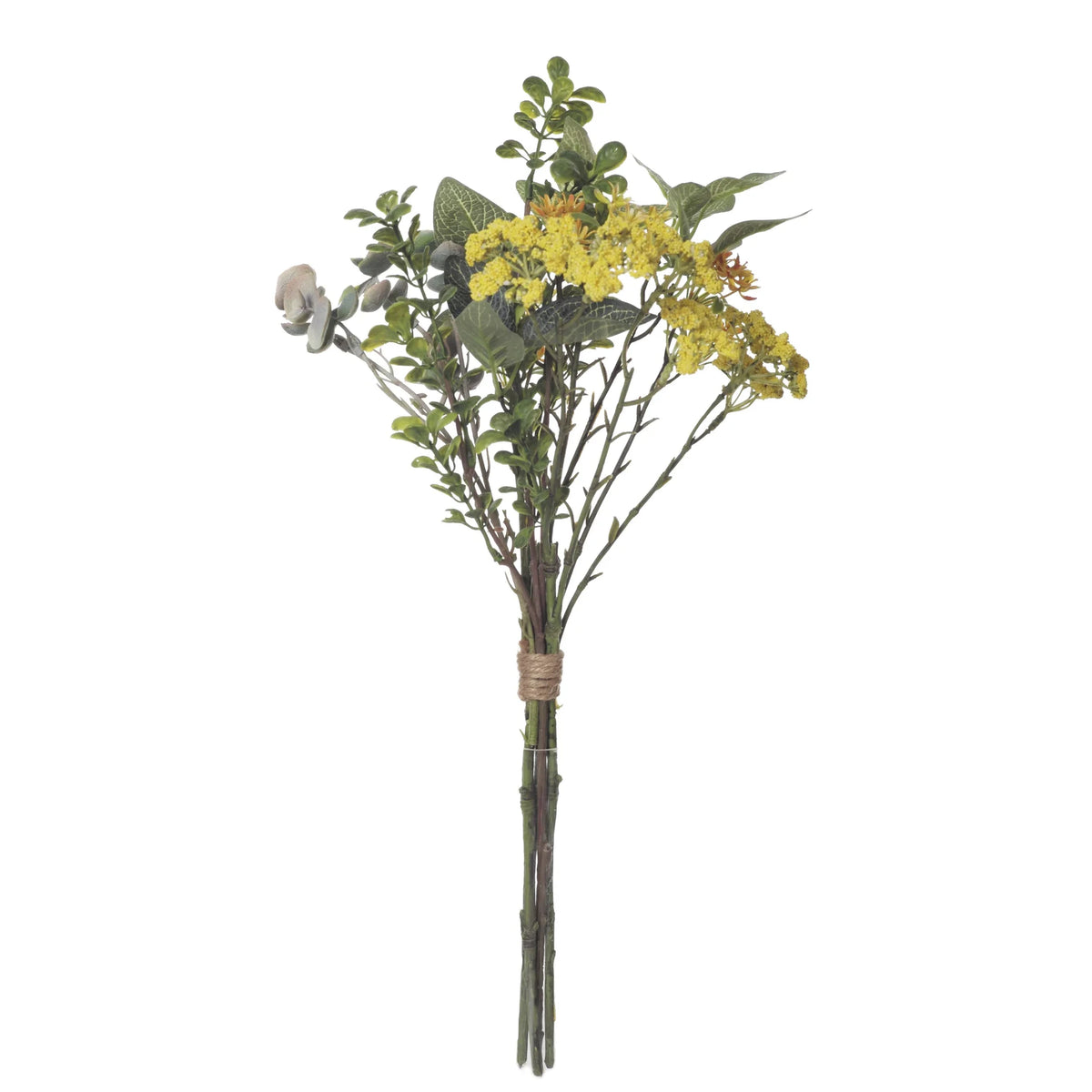 Ramo artificial Mixto Primaveral de 46 cm, color amarillo