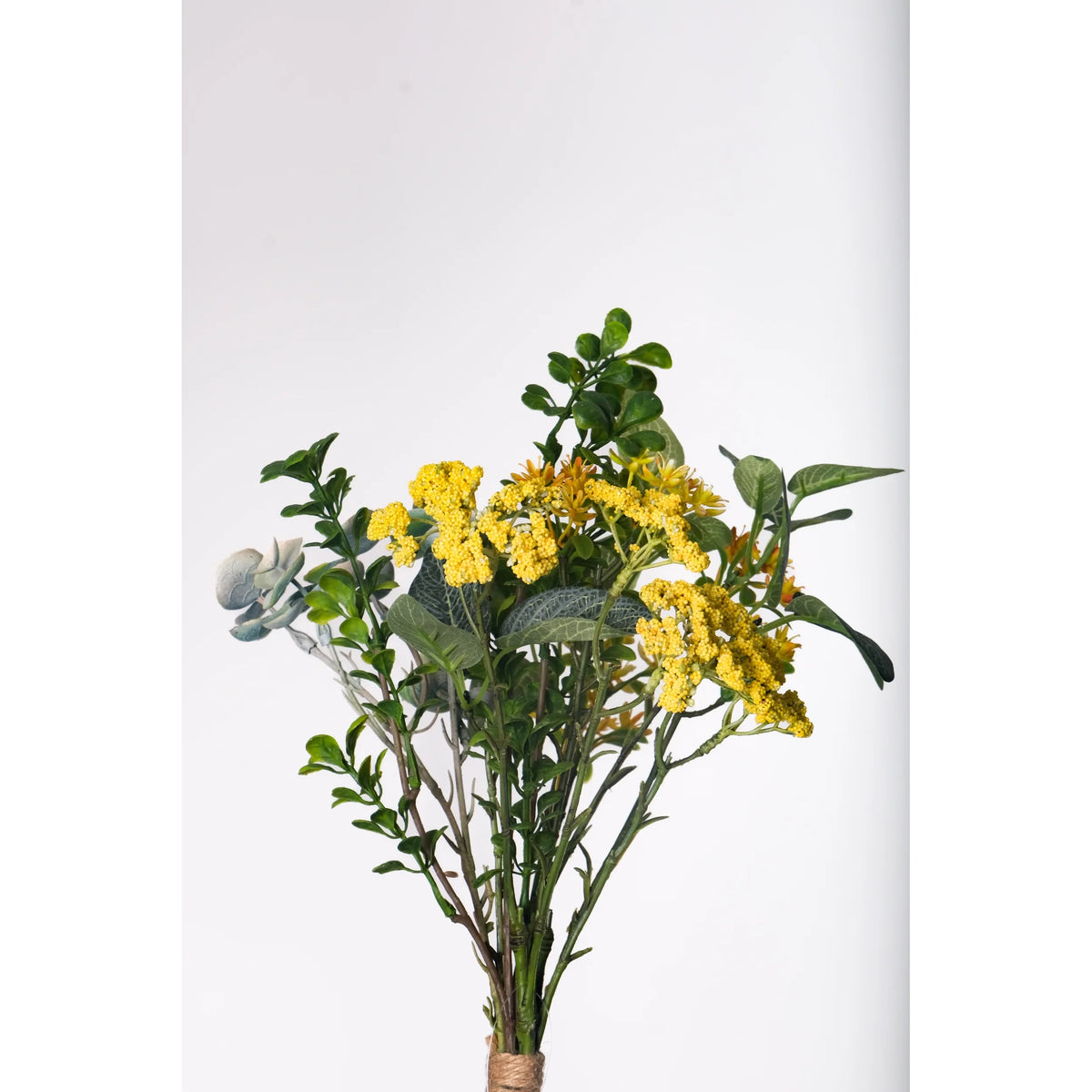 Ramo artificial Mixto Primaveral de 46 cm, color amarillo