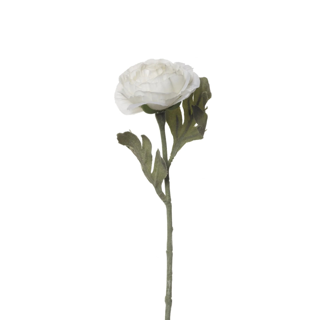 Ranúnculo artificial de 30 cm, color blanco