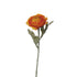 Ranúnculo artificial de 30 cm, color naranja