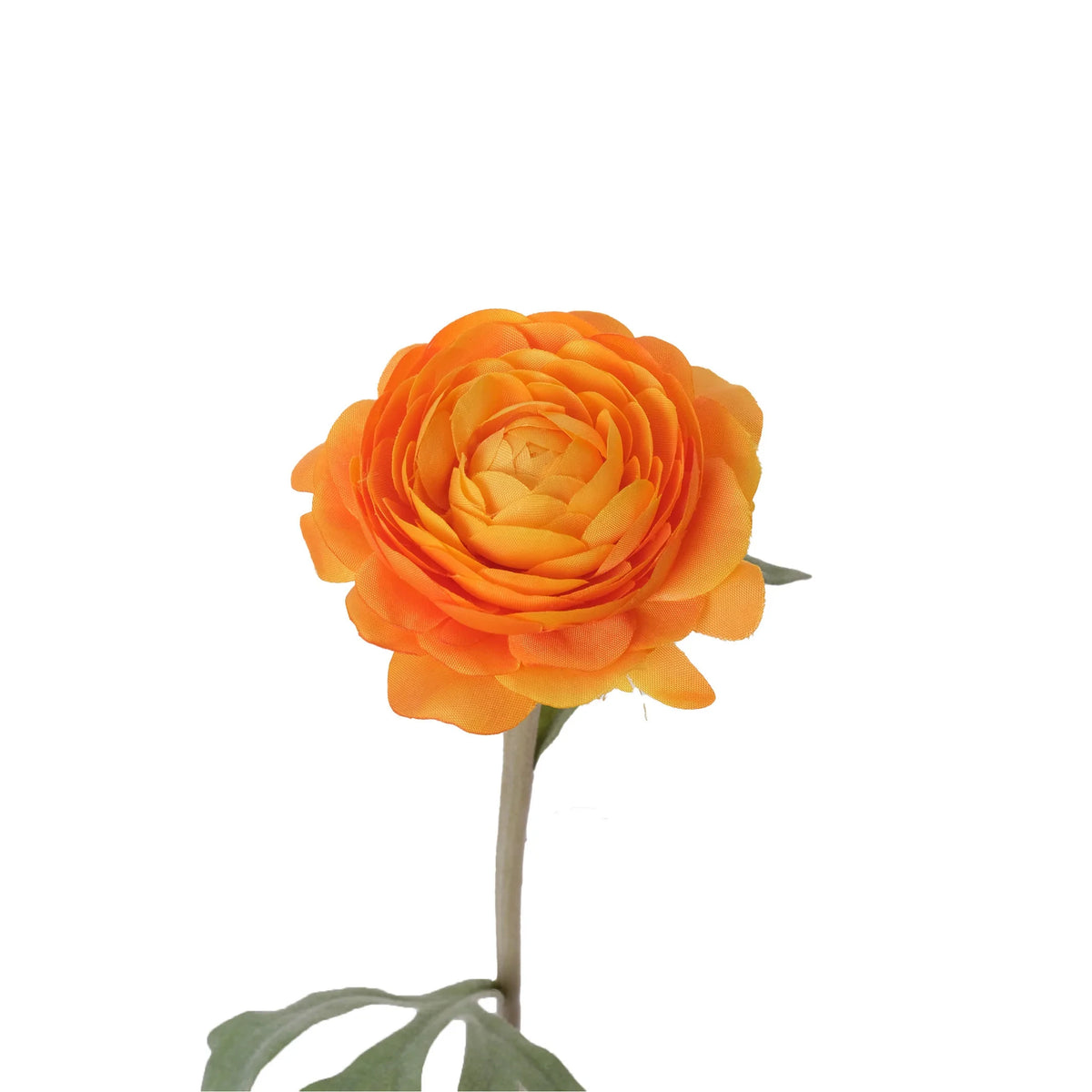 Ranúnculo artificial de 40 cm, color naranja