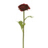 Ranúnculo artificial de 40 cm, color rojo
